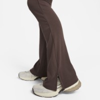 Jambiere damă Nike Chill Knit Tight Mini-Rib Flared Brown, s.XL