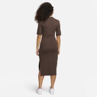 Rochie dame Nike W Nsw Essntl Midi Dress Baroque Brown/Sail, s.XL imaginea #2 — magazin online Desire.md