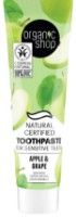 Pastă de dinţi Organic Shop Sensitive Teeth Apple & Grape 100g