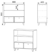 Dulăpior Компанит КШ-25 Stejar Sonoma imaginea #2 — magazin online Desire.md