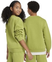 Hanorac pentru copii Nike K Nsw Club Flc Crew Ls Lbr Pear/White, s.XS imaginea #2 — magazin online Desire.md