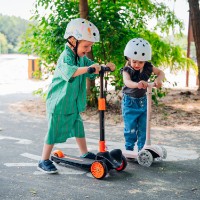 Trotinetă Lionelo Jessy Grey Green imaginea #2 — magazin online Desire.md