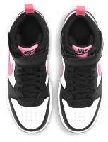 Ботинки детские Nike Court Borough Mid 2 Gs Black/White/Sunset Pulse, s.37.5 фото №9 — интернет-магазин Desire.md