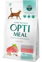 Сухой корм для кошек Optimeal Adult Cat Sterilised Beef & Sorghum 700g