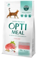 Сухой корм для кошек Optimeal Adult Cat Sterilised Turkey & Oats 700g