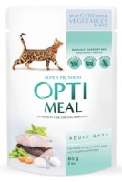 Hrană umedă pentru pisici Optimeal Adult Cats Cod Fish 85g