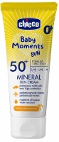Cremă de protecție solară Chicco Baby Moments Mineral Sun Cream SPF50+ 75ml