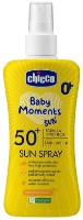 Солнцезащитное молочко Chicco Baby Moments Sun Spray SPF50+ 150ml фото №1 — интернет-магазин Desire.md