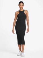 Rochie dame Nike W Nsw Nk Chll Knt Rib Midi Drs Black, s.L