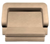 Canapea fara rama Tiara Terra Plus Light Beige imaginea #4 — magazin online Desire.md