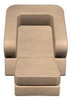 Fotoliu extensibil Tiara Terra Plus 1 Light Beige imaginea #4 — magazin online Desire.md