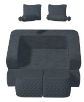 Canapea fara rama Tiara Elegance Dark Grey imaginea #3 — magazin online Desire.md