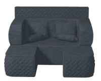 Canapea fara rama Tiara Elegance Dark Grey imaginea #4 — magazin online Desire.md