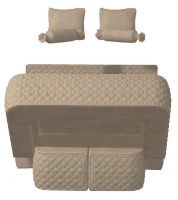 Canapea fara rama Tiara Elegance Light Beige imaginea #2 — magazin online Desire.md