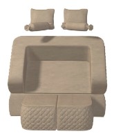 Canapea fara rama Tiara Elegance Light Beige imaginea #3 — magazin online Desire.md