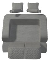 Canapea fara rama Tiara Elegance Light Grey imaginea #3 — magazin online Desire.md