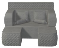 Canapea fara rama Tiara Elegance Light Grey imaginea #4 — magazin online Desire.md