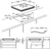 Plită incorporabilă cu inducție Electrolux EIS62443 imaginea #4 — magazin online Desire.md