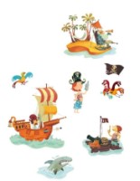 Наклейки Djeco Pirates DJ08839 фото №2 — интернет-магазин Desire.md