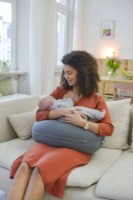 Perna de maternitate Doomoo Buddy Chine Anthracite (B12) imaginea #2 — magazin online Desire.md