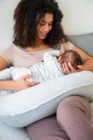 Perna de maternitate Doomoo Buddy Light Grey (B01) imaginea #7 — magazin online Desire.md