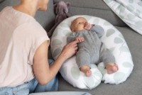 Pernă pentru alaptare Doomoo Softy Leaves Aqua Green (S31) imaginea #2 — magazin online Desire.md