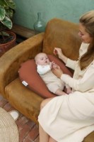 Pernă pentru alaptare Doomoo Softy Tetra Jersay Terracotta (S82) imaginea #3 — magazin online Desire.md