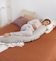 Подушка для беременных Doomoo Tetra Jersey Sand (B83) фото №2 — интернет-магазин Desire.md