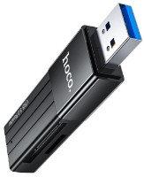 Картридер Hoco HB20 Mindful 2-in-1 USB3.0 Black фото №1 — интернет-магазин Desire.md