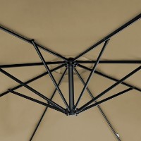 Umbrelă de gradină TehnoWorker Marbella U1003B Beige imaginea #5 — magazin online Desire.md