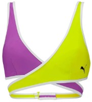 Лиф Puma Swim Women Contour Plunge Top 1P Purple/Fluo Yellow, s.XL