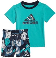 Costum pentru bebeluși Adidas Summer Ball Semi Mint Rush/Legend Ink, s.80