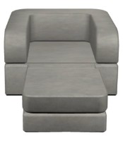 Fotoliu extensibil Tiara Terra Plus 1 Light Grey imaginea #3 — magazin online Desire.md