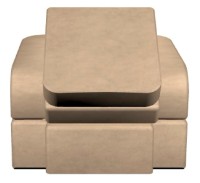 Fotoliu extensibil Tiara Terra Plus 1.2 Light Beige imaginea #2 — magazin online Desire.md