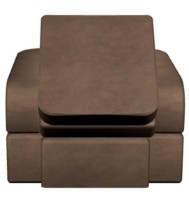 Fotoliu extensibil Tiara Terra Plus 1.2 Dark Beige imaginea #2 — magazin online Desire.md