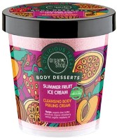 Peeling pentru corp Organic Shop Body Desserts Summer Fruit Ice Cream 450ml