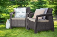 Set mobila de grădină Keter Corfu II Duo Set Brown/Oat (258944) imaginea #2 — magazin online Desire.md