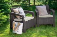 Set mobila de grădină Keter Corfu II Duo Set Brown/Oat (258944) imaginea #3 — magazin online Desire.md