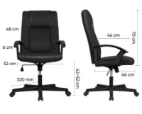 Офисное кресло Deli 4514 Black фото №4 — интернет-магазин Desire.md