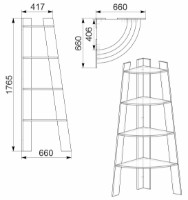 Etajeră Компанит П-27 Atelie Deschis imaginea #2 — magazin online Desire.md