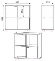 Living Компанит П-35 Дуб Сонома imaginea #2 — magazin online Desire.md