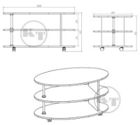 Măsuţă cafea Компанит Соната Atelie Deschis imaginea #2 — magazin online Desire.md