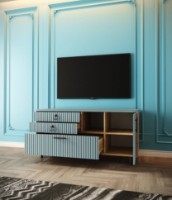 Comodă TV ML-Mobila Вельвет №1 1300 Дуб Золотой/Лагуна Софт imaginea #2 — magazin online Desire.md