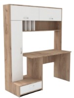 Masa de birou ML-Mobila МЛ-1 Stejar Auriu/Alb