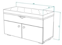 Bancheta ML-Mobila МЛ-10 Stejar Auriu imaginea #2 — magazin online Desire.md