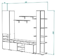 Living ML-Mobila МЛ-10 Stejar Auriu/Antracit imaginea #2 — magazin online Desire.md