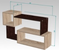 Raft de perete ML-Mobila МЛ-2 920x550 Stejar Auriu imaginea #2 — magazin online Desire.md