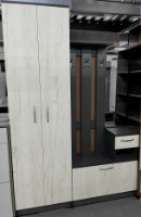 Прихожая ML-Mobila МЛ-4 Вар 2 Антрацит/Дуб Крафт Белый