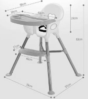 Scaun de masa 4Play Simple Blue imaginea #2 — magazin online Desire.md