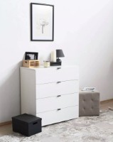 Comodă Fabrik Home Hardy 4 Alb Frasin/Alb Luciu imaginea #3 — magazin online Desire.md